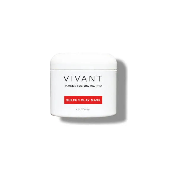 Vivant Sulfur Clay Mask – deep-cleansing sulfur and clay mask for drawing out impurities, absorbing excess oil, and clearing congested pores for a purified, balanced, and refined complexion | MDR Skin Studio