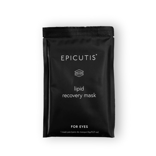 Epicutis LIPID RECOVERY MASK FOR EYES – dual patented IPC molecule biocellulose eye mask with TSC, QFC, caffeine, and multi-weight hyaluronic acid for reducing fine lines, dark circles, and puffiness while revitalizing and boosting the health of the delicate under-eye skin | MDR Skin Studio