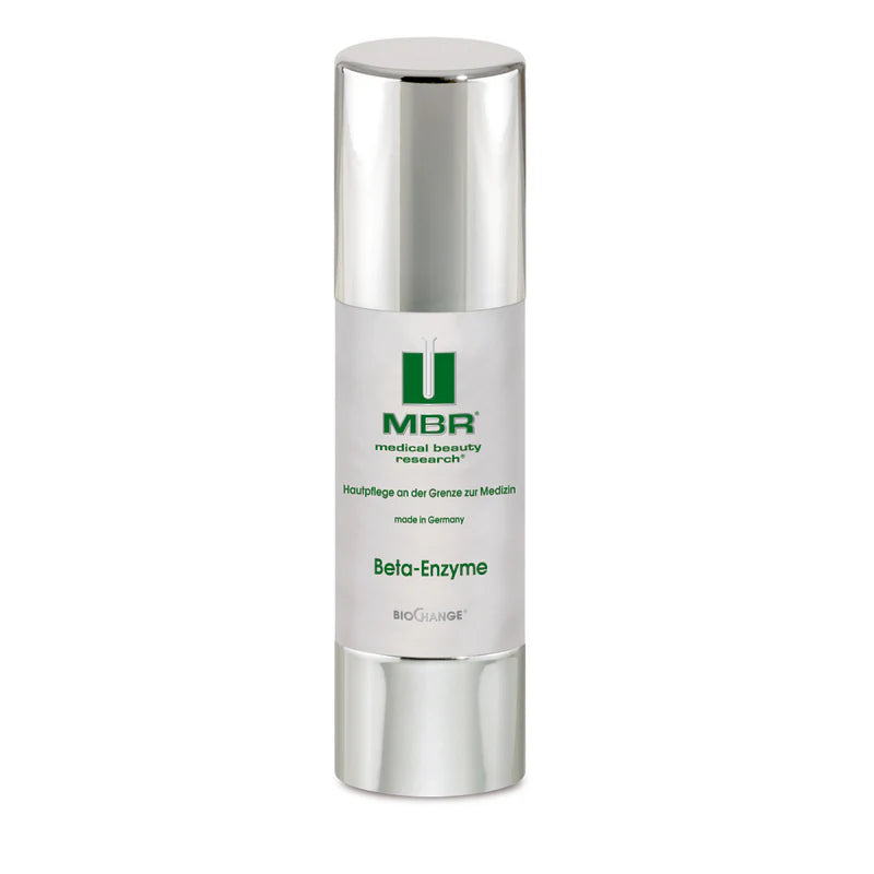 MBR Beta Enzyme Exfoliant – hydroxy acid and papain enzyme complex gel for removing excess sebum and lipids, stimulating cell metabolism, minimizing pores and fine lines, and revealing a radiant, refined, and long-lasting moisturized complexion | MDR Skin Studio