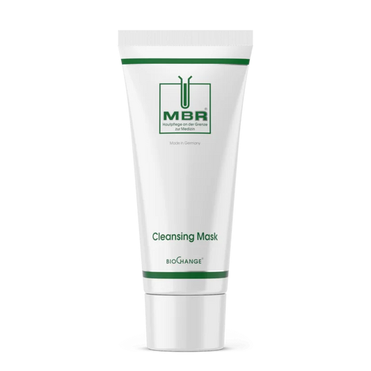 MBR Cleansing Mask – white clay and botanical detoxifying mask for sensitive skin to regulate sebum production, refine pores, reduce blemishes, mattify the complexion, and visibly improve skin's texture and appearance with long-term moisturizing benefits | MDR Skin Studio