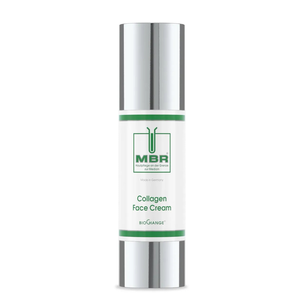 MBR Collagen Face Cream – marine collagen, IBR Pristinizer plant stem cells, and Olea Vitae biomimetic lipid cream for stimulating collagen synthesis, reinforcing the skin barrier, firming facial contours, and delivering hydration and visible rejuvenation for demanding and mature skin | MDR Skin Studio