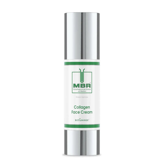 MBR Collagen Face Cream – marine collagen, IBR Pristinizer plant stem cells, and Olea Vitae biomimetic lipid cream for stimulating collagen synthesis, reinforcing the skin barrier, firming facial contours, and delivering hydration and visible rejuvenation for demanding and mature skin | MDR Skin Studio