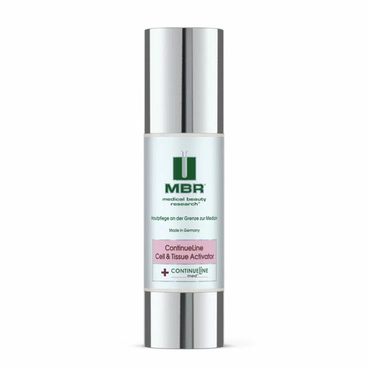 MBR ContinueLine Cell & Tissue Activator Serum – revitalizing serum for stimulating cell proliferation, improving collagen formation, defining and lifting contours, reducing dark shadows around the eyes, mouth and chin, and restoring elasticity and moisture | MDR Skin Studio