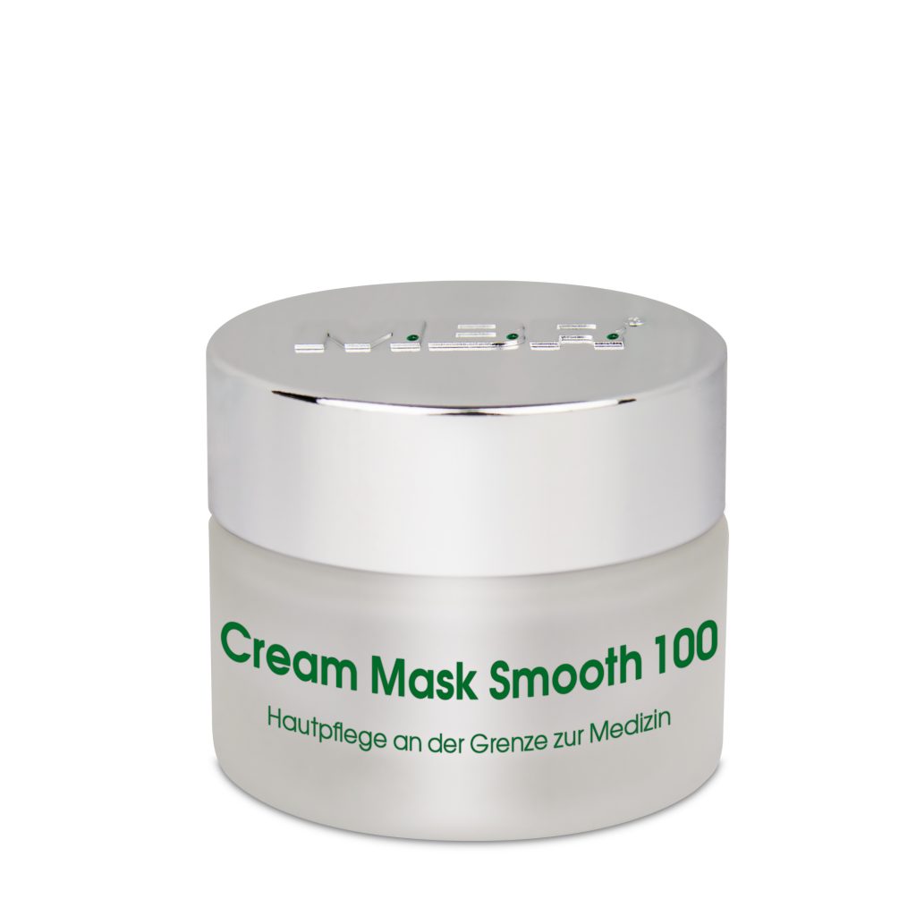 MBR Cream Mask Smooth 100 – detoxifying regenerating cream mask with Syn-Ake polypeptide, Syn-Hycan firming peptide, and Sila Detox for promoting cell detoxification, activating stem cell rejuvenation, strengthening collagen fibers, stimulating hyaluronan production, and leaving skin visibly smoothed and renewed | MDR Skin Studio