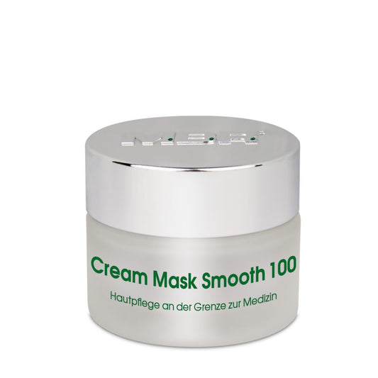 MBR Cream Mask Smooth 100 – detoxifying regenerating cream mask with Syn-Ake polypeptide, Syn-Hycan firming peptide, and Sila Detox for promoting cell detoxification, activating stem cell rejuvenation, strengthening collagen fibers, stimulating hyaluronan production, and leaving skin visibly smoothed and renewed | MDR Skin Studio