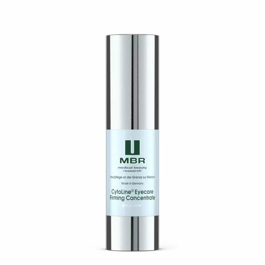 MBR CytoLine Eyecare Firming Concentrate – highly efficient lifting and firming eye concentrate with Syn-Hycan peptide, MBR Cyto-Lift natural polymers, and Cyclopeptide 5 for stimulating hyaluronan production, strengthening collagen fibers, restoring volume and elasticity, and preventing wrinkle formation and sagging | MDR Skin Studio