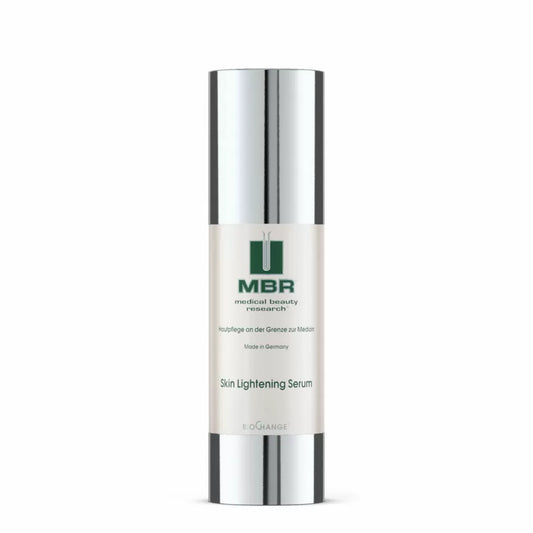 MBR Skin Lightening Serum – gentle peptide-based skin tone balancing serum with Beta-White, biotechnical ferment probiotics, and inositol for relieving hyperpigmentation, regulating melanin synthesis, preventing dark spots, and deeply hydrating for a more even and refined complexion | MDR Skin Studio