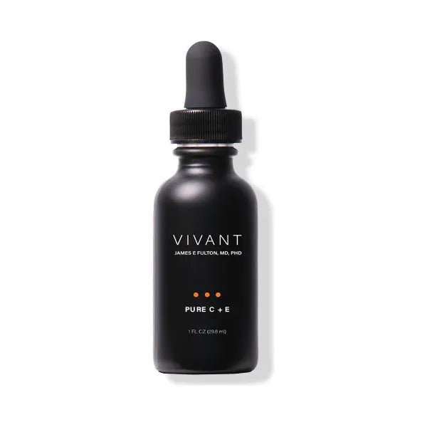 Vivant Pure C + E Vitamin C Serum 1 fl oz – antioxidant serum for brightening skin tone, neutralizing free radicals, and restoring a radiant, even, and protected complexion | MDR Skin Studio