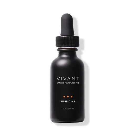 Vivant Pure C + E Vitamin C Serum 1 fl oz – antioxidant serum for brightening skin tone, neutralizing free radicals, and restoring a radiant, even, and protected complexion | MDR Skin Studio
