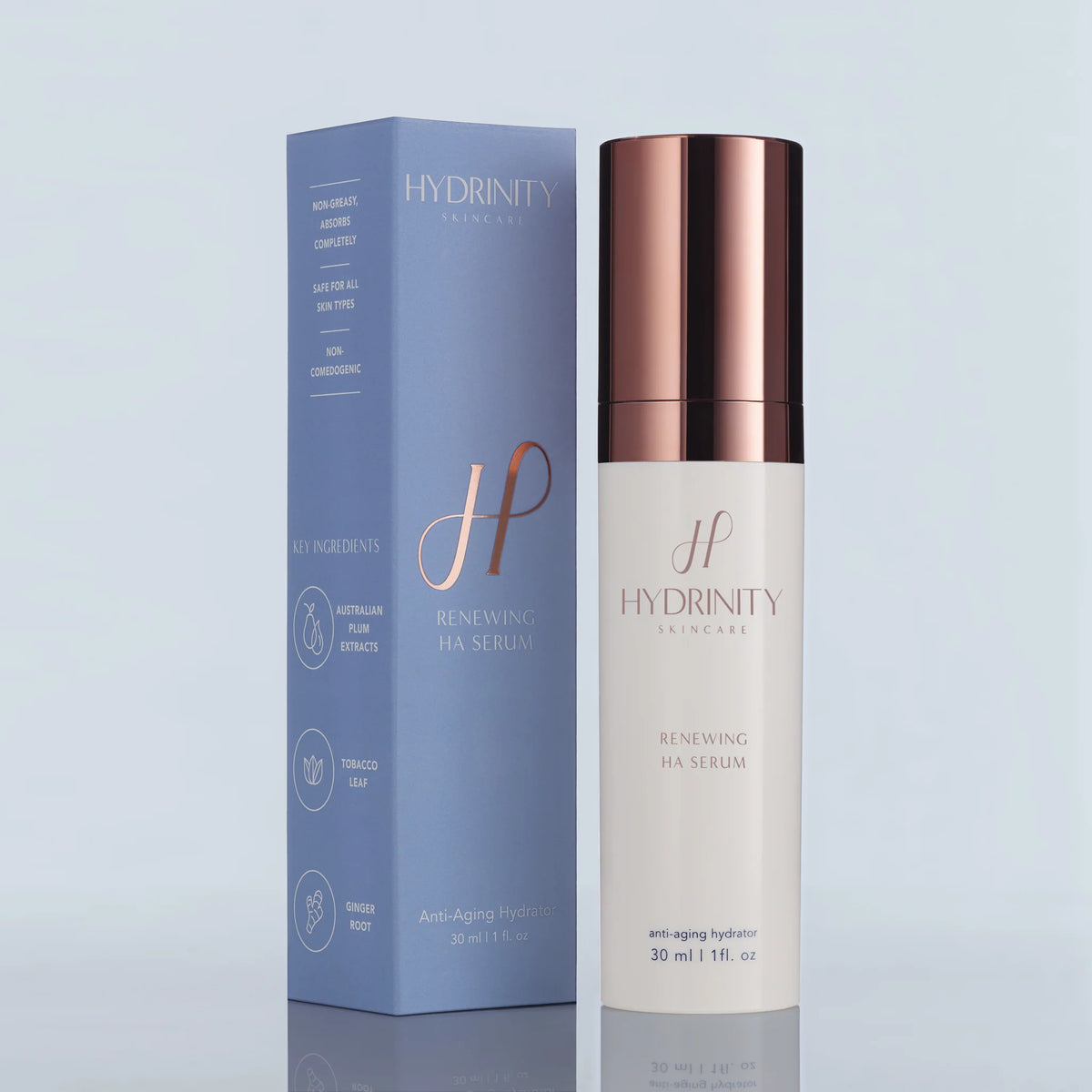 Hydrinity Renewing HA Serum with PPM⁶ Technology – renewing hyaluronic acid serum for stimulating skin renewal, improving elasticity, and restoring a firmer, smoother, and more youthful complexion | MDR Skin Studio