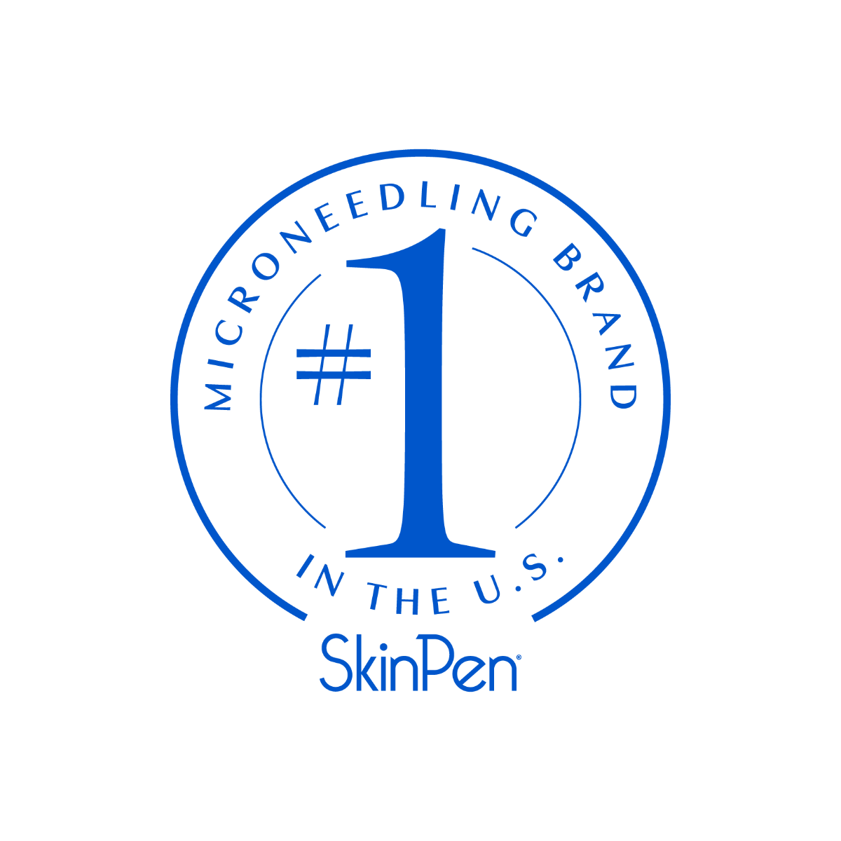 Logo for SkinPen, claiming to be #1 in microneedling brand in the U.S.