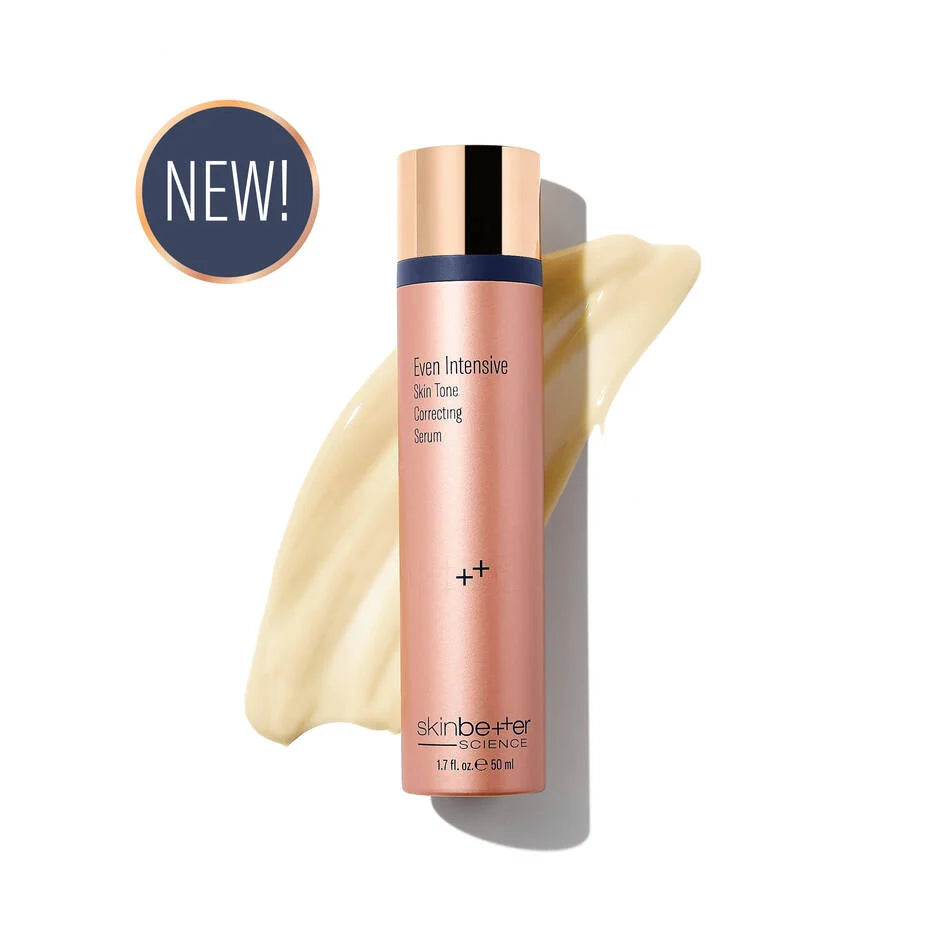 Skinbetter Even Intensive Skin Tone Correcting Serum – breakthrough dual-biotechnology brightening serum with b.r.y.t.e.r. complex, TAP Allyl PQQ antioxidant, alpha-arbutin, tranexamic acid, niacinamide, and AHA blend for correcting stubborn discoloration, fading dark spots, and revealing a more luminous and even complexion in as early as 8 weeks | MDR Skin Studio