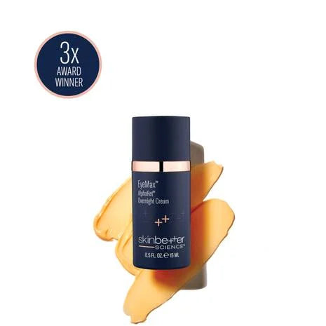 Skinbetter EyeMax AlphaRet Overnight Cream – patented AlphaRet retinoid and AHA eye cream with hydrating complex and antioxidants for visibly reducing lines, wrinkles, crepiness, puffiness, and darkness around the delicate eye area in as early as 4 weeks | MDR Skin Studio