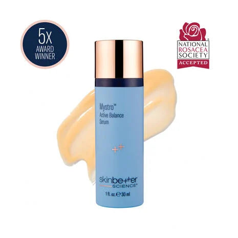Skinbetter Mystro Active Balance Serum – plant-based adaptogen serum with P.A.T.H. Technology for visibly improving skin quality, reducing redness, refining texture, minimizing pores, and evening pigmentation for glowing, healthier-looking skin in as little as 2 weeks | MDR Skin Studio