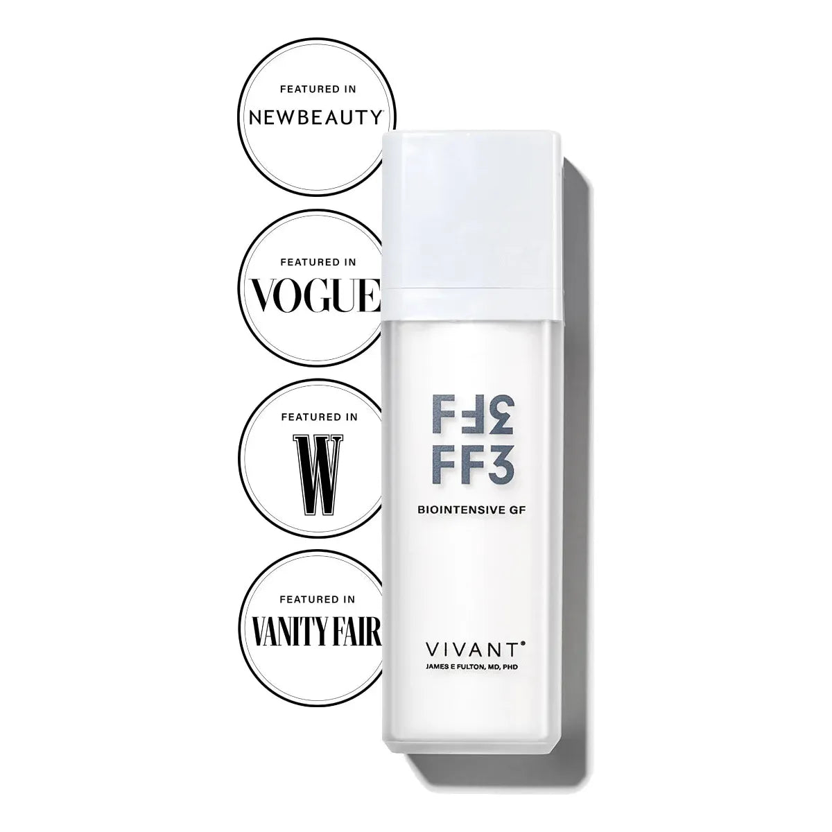 Vivant Biointensive GF Serum – clinically proven growth factor and peptide serum for reawakening estrogen-depleted skin, restoring lost volume, and delivering a plumper, firmer, and more radiant complexion | MDR Skin Studio
