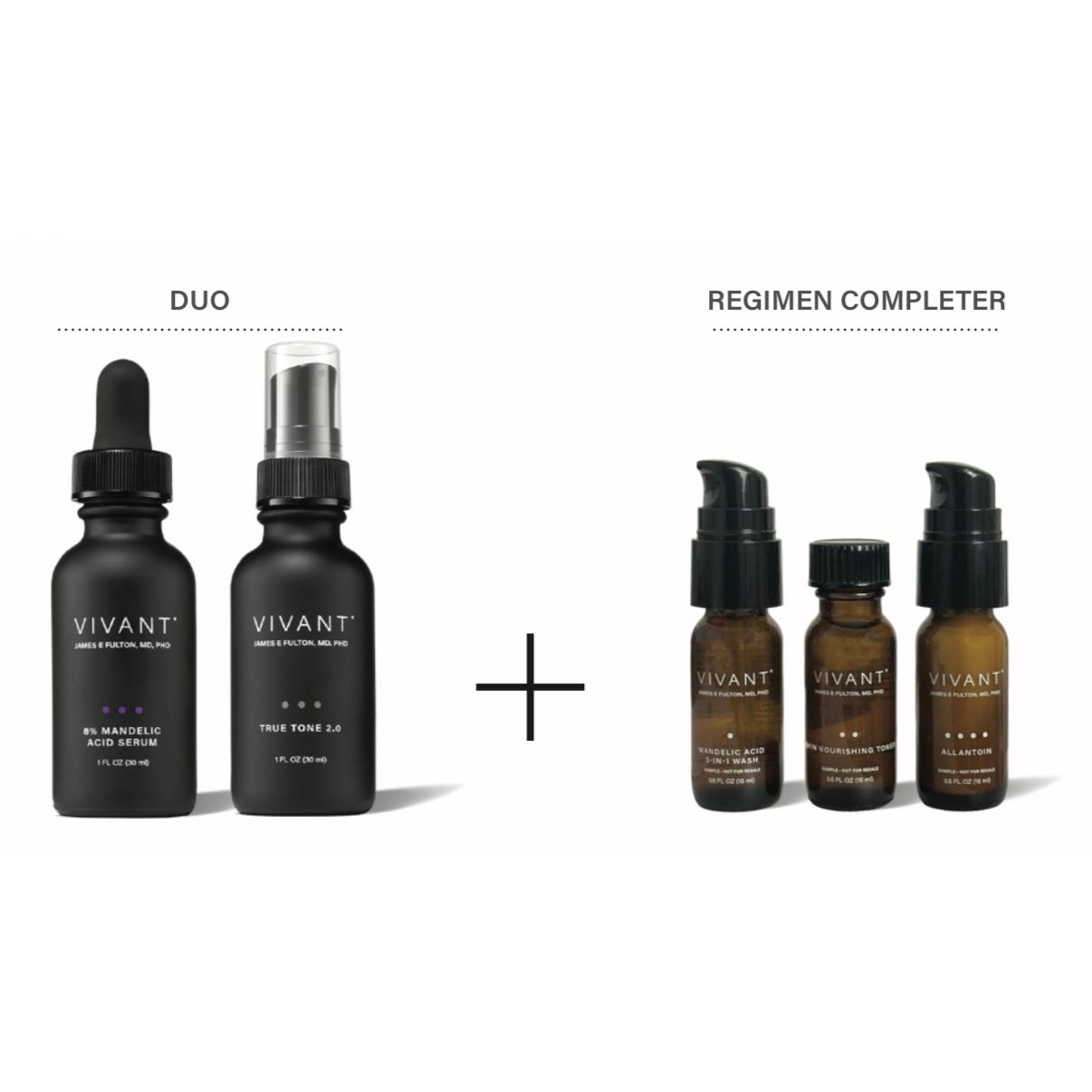 Vivant Dark Spots Duo – corrective exfoliating serum duo for normal to oily uneven-toned skin with exfoliating actives for reducing the appearance of dark spots, improving tone and texture, and revealing more youthful, visibly radiant skin | MDR Skin Studio