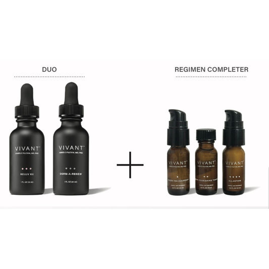 Vivant Redness-Prone Duo – gentle corrective serum duo for skin prone to visible redness and irritation with gentle exfoliating ingredients for hydrating, soothing, supporting the natural barrier, and promoting a smoother, more balanced-looking complexion | MDR Skin Studio